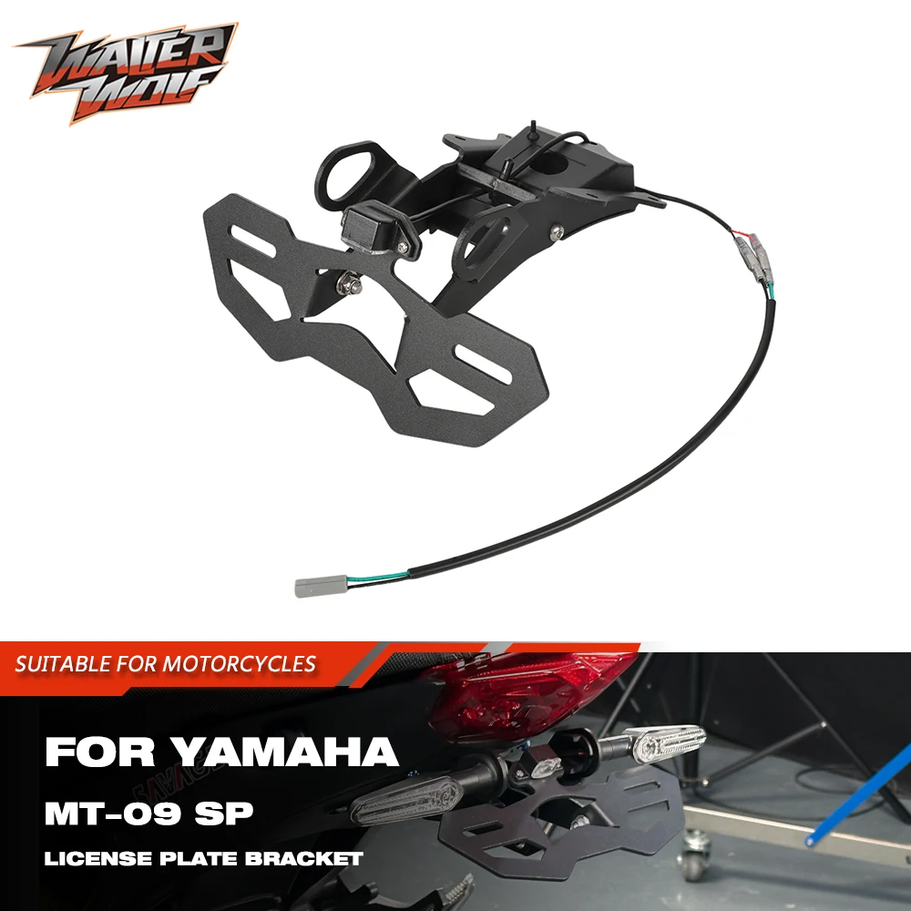 

Motorycle Registration Plate Holder For Yamaha MT-09 SP MT09 MT 09 2023 Rear Tail Tidy Fender Eliminator License Plate Support