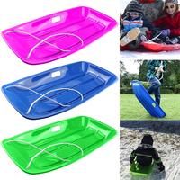 Durable Snow Sled Large for Kids Adults Sledge Luge Boat Ski Pad Sleigh