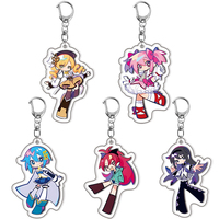 Anime Puella Magi Madoka Magica Keychain Kaname Akemi Homura Miki Sayaka Tomoe Mami Kyoko Pendant Key Ring For Fans Gift Jewelry