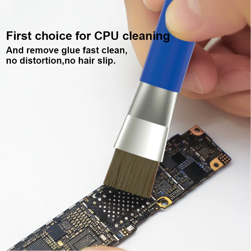 B&R Double-Headed Brush Anti-Static Motherboard Circuit IC Soldering Dust Cleaning Brush Electronic Rework Repair Tools