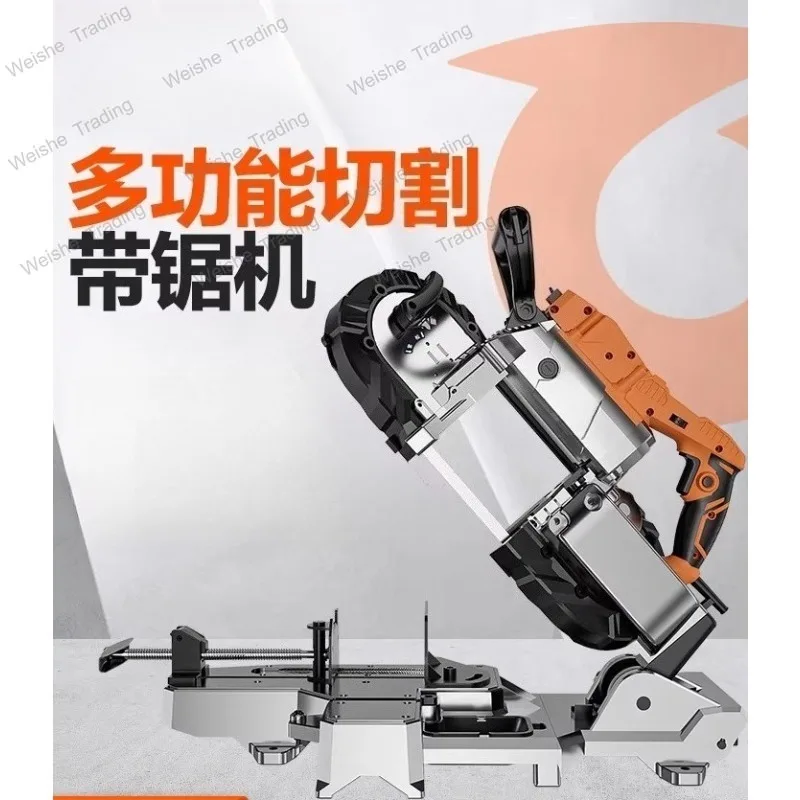 

Multifunctional Small Portable Handheld Band Saw Horizontal Metal Aluminum Steel Woodworking Cutting Machine Sawing Machine