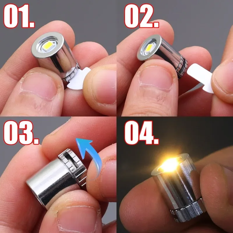 50/1PCS Mini LED Light Small Light Bulb for Lantern Wick Base Battery Powered Colorful Lights DIY Luminous Handmade Accessories