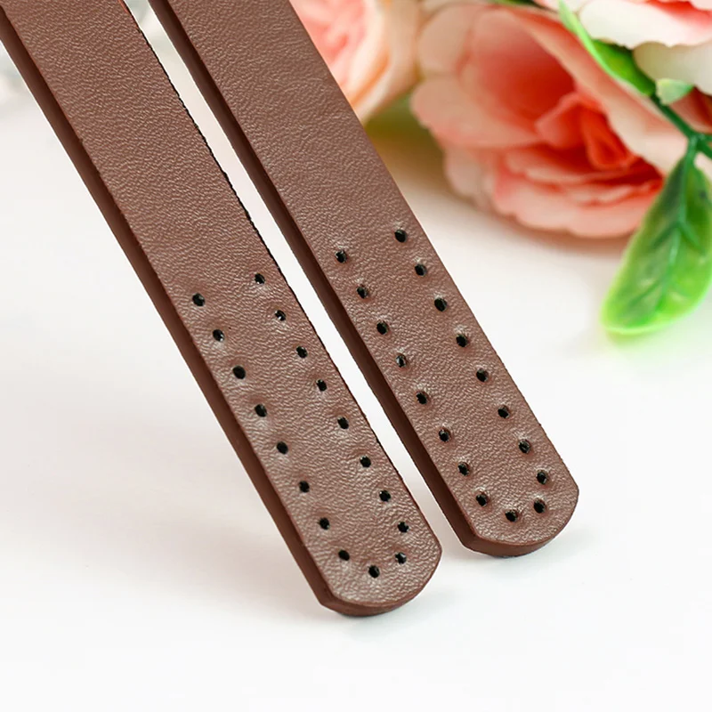 Lady Bag Belts Pu Leather Threading Line Handles Shoulder Bag Strap Women Handbag Accessories DIY Replacement Handle Strap Parts