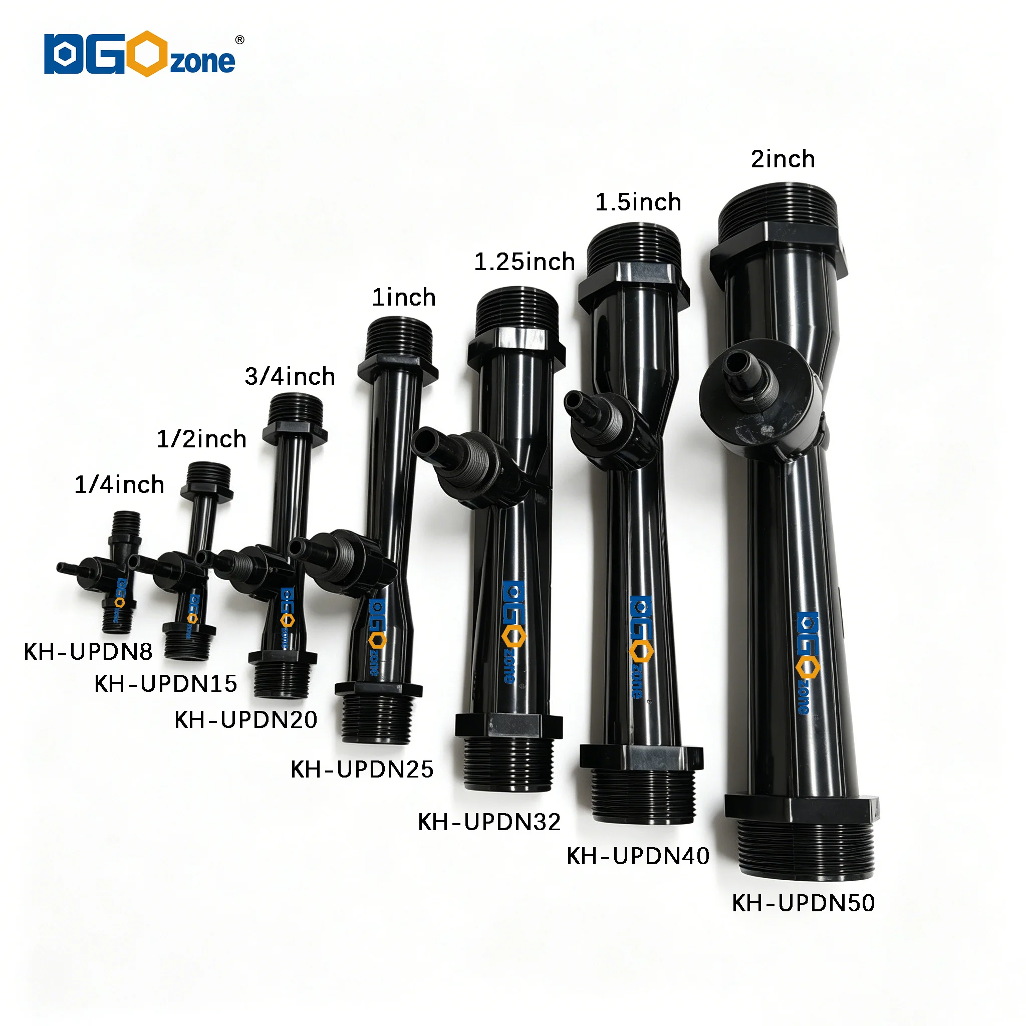 DGOzone UPVC Venturi Injector with Valve for Liquid Mixing 1