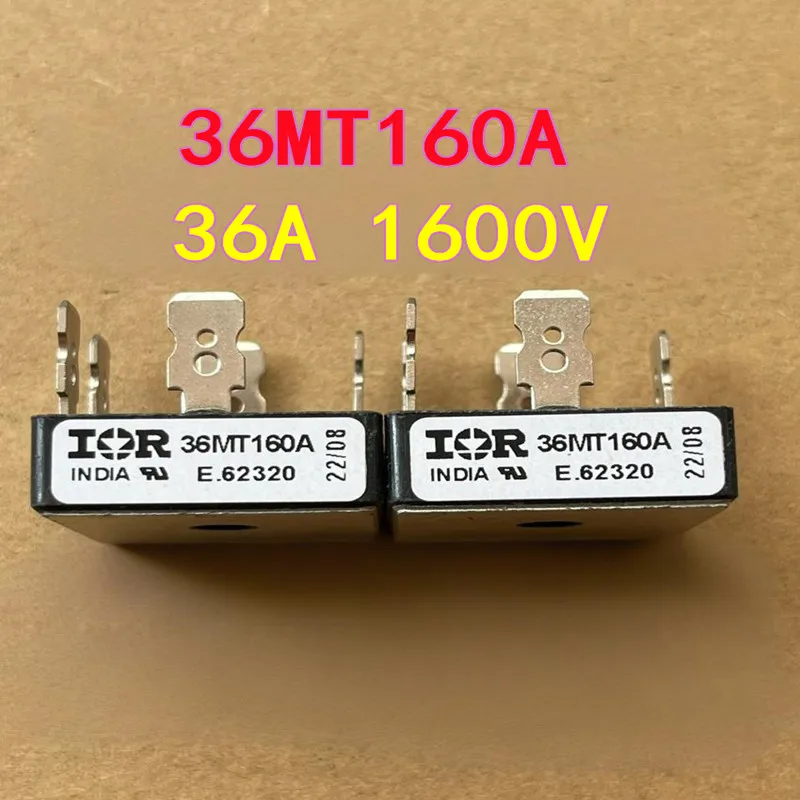 1PCS Brand-New Three-Phase Rectifier Bridge 36MT160A, Silver Pins, In Stock 5-Pin 36A 1600V 36MT120A 36A 1200V MT5016A 50A 1600V