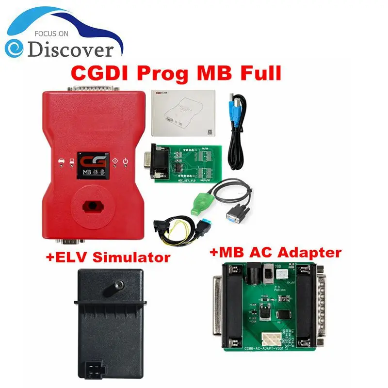 

EIS ELV MB Simulator Original CG MB CGDI Prog For Benz Support All Key With Full Adapters ELV Repair Adapter Key Programmer