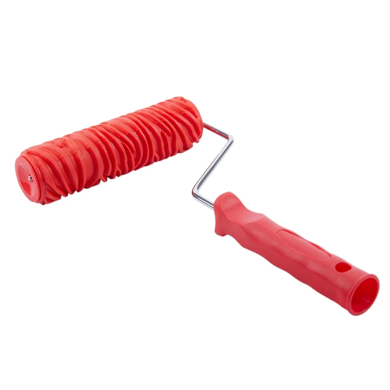 Gravado Zebra Stripe Pintura Rolo Com Alça, Decoração De Parede, 7"