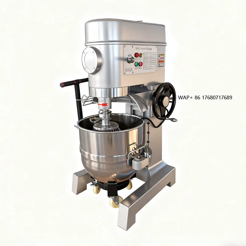 

Профессиональный планетарный миксер для теста из нержавеющей стали, многофункциональный, 60 литров, для пиццы, хлеба и тортов
