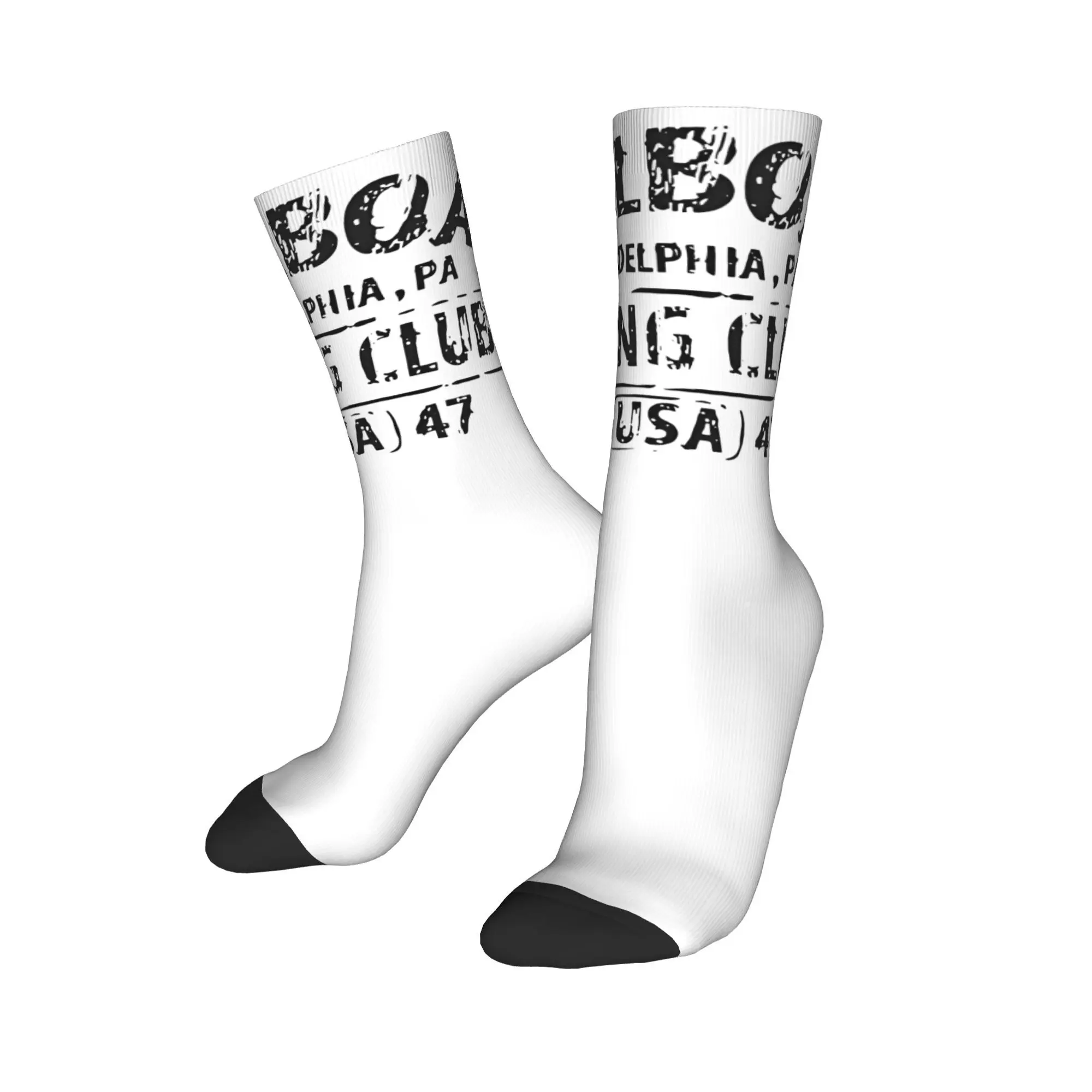 Stylish Women Men Crew Socks Rockys Balboa Boxing Club 1947 Merch Soft Movie Breathable Sock