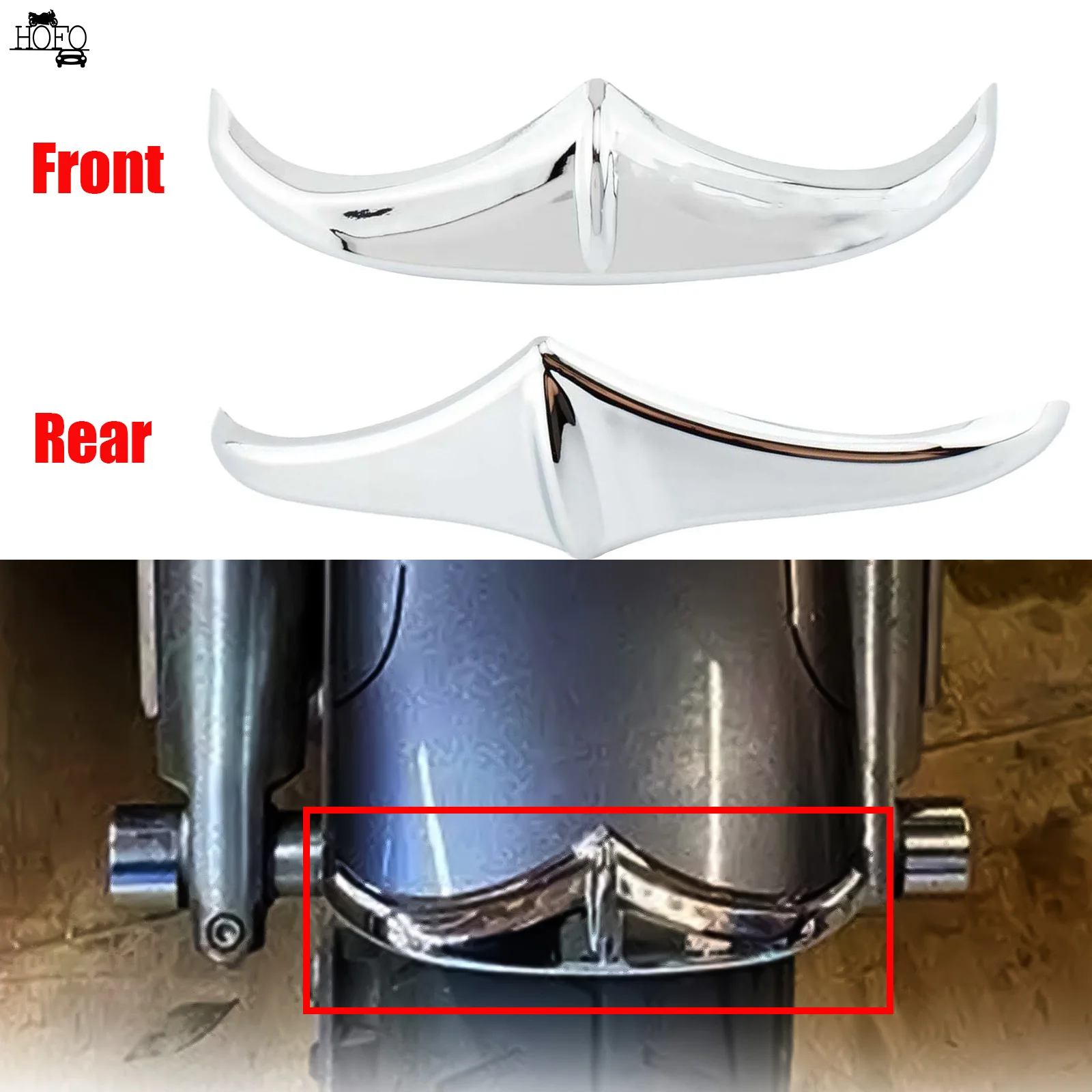 for Harley Electra Glide Road King Front Rear Fender Trailing Leading Edge Tip Trim Accent Case Motorcycle accessories