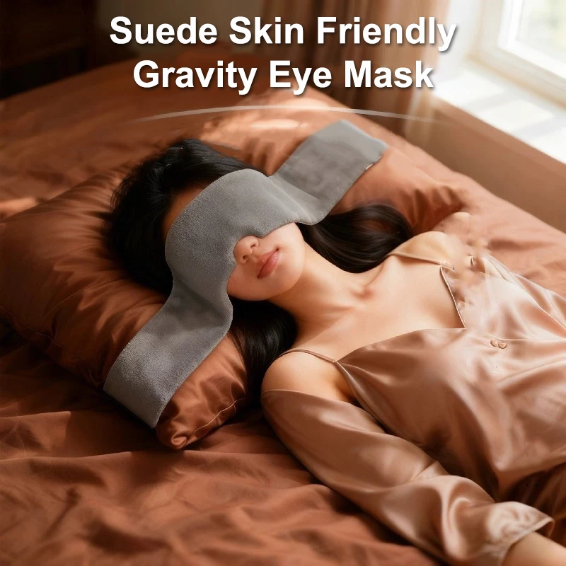 Weighted Gravity Eye Mask Sleeping Comfortable Light Blocking Headband For Deep Sleep Stress Relief Travel Gift For Men Women