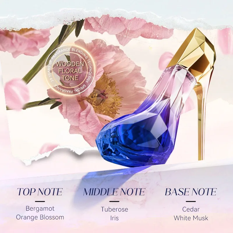 

30ML Elegant Feminine Perfume Luxurious Fresh Delicate Alluring Soft Sweet Long Lasting Charming Fragrance for Women