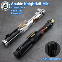 TXQSABER Anakin Knightfall Skywalk Sword Hilt No Blade Metal Empty Handle comes with Core Smooth Swing FOC Bluetooth Jedi