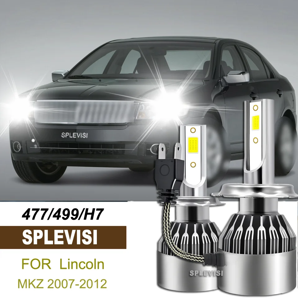 

2pcs H7/477 6000K White Bulbs High-Intensity Headlight 90W High Bright Headlamp For Lincoln MKZ 2007 2008 2009 2010 2011 2012