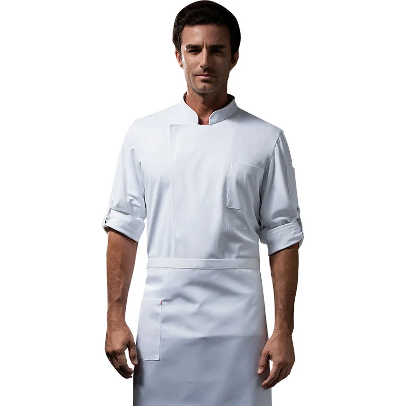 Uniforme de Chef de Restaurant occidental, tenue d'automne et d'hiver, restauration, hôtel, cantine, boulanger, magasin de gâteaux, vêtements de travail à manches longues