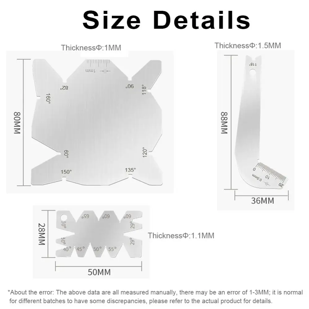 Stainless Steel Angle Gauge 118 Degree Drill Bit Machining Thread Cutting Angle Arc Model Angle Measure Tool Screw Cutting Gauge