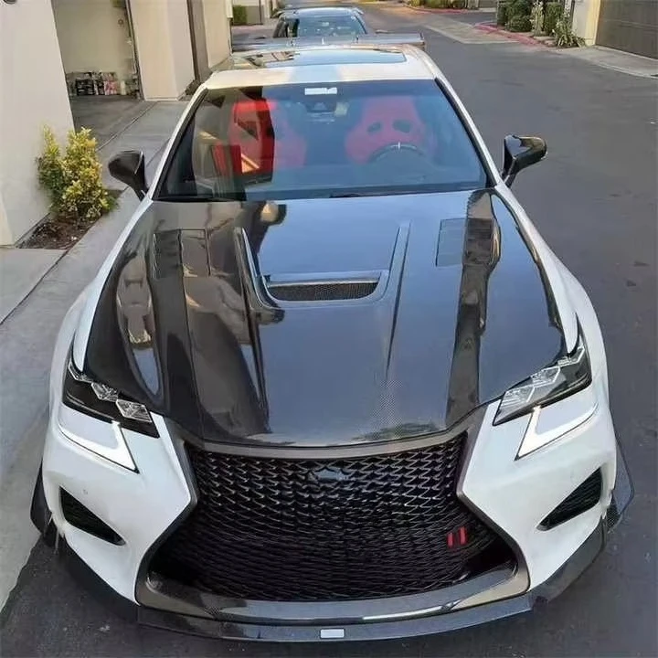 For Fits 2012-2021 GS200T GS250 GS300 GS350 GS40 GS450H Upgrade Modified Rcf Style Drilled Hood Body Kit