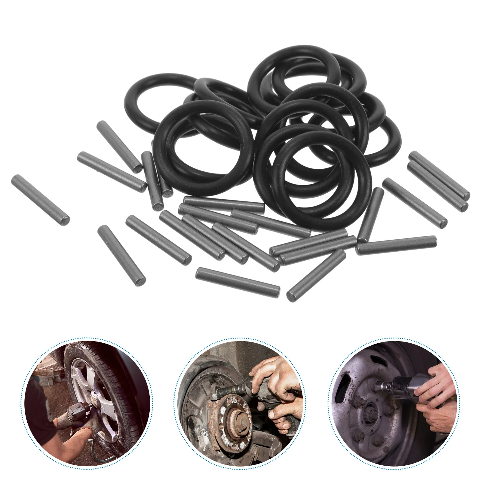 

50Sets Wrench Socket Pin and Ring Set Fine Workmanship High Durability Easy Operation Supplies Wrench Socket Pins