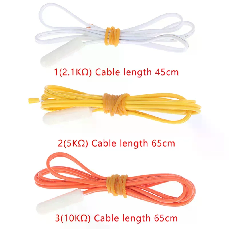 2.1k/5k/10k Refrigerator Freezer Temperature Sensor Temperature Probe Universal Fridge Box Parts