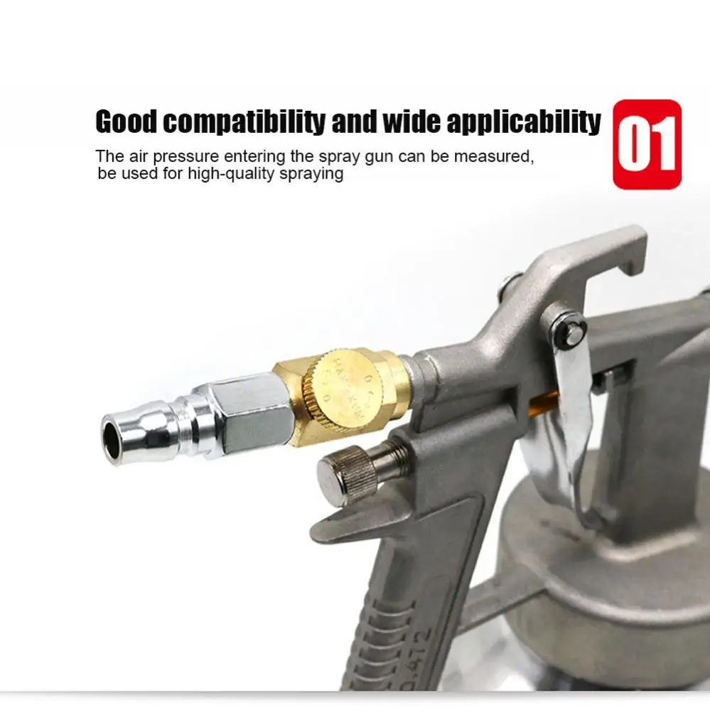 1/4 inch NPT Air Flow Regulator Control Valve Pneumatic Speed Regulation for Pneumatic Tools Air Conditioning Device