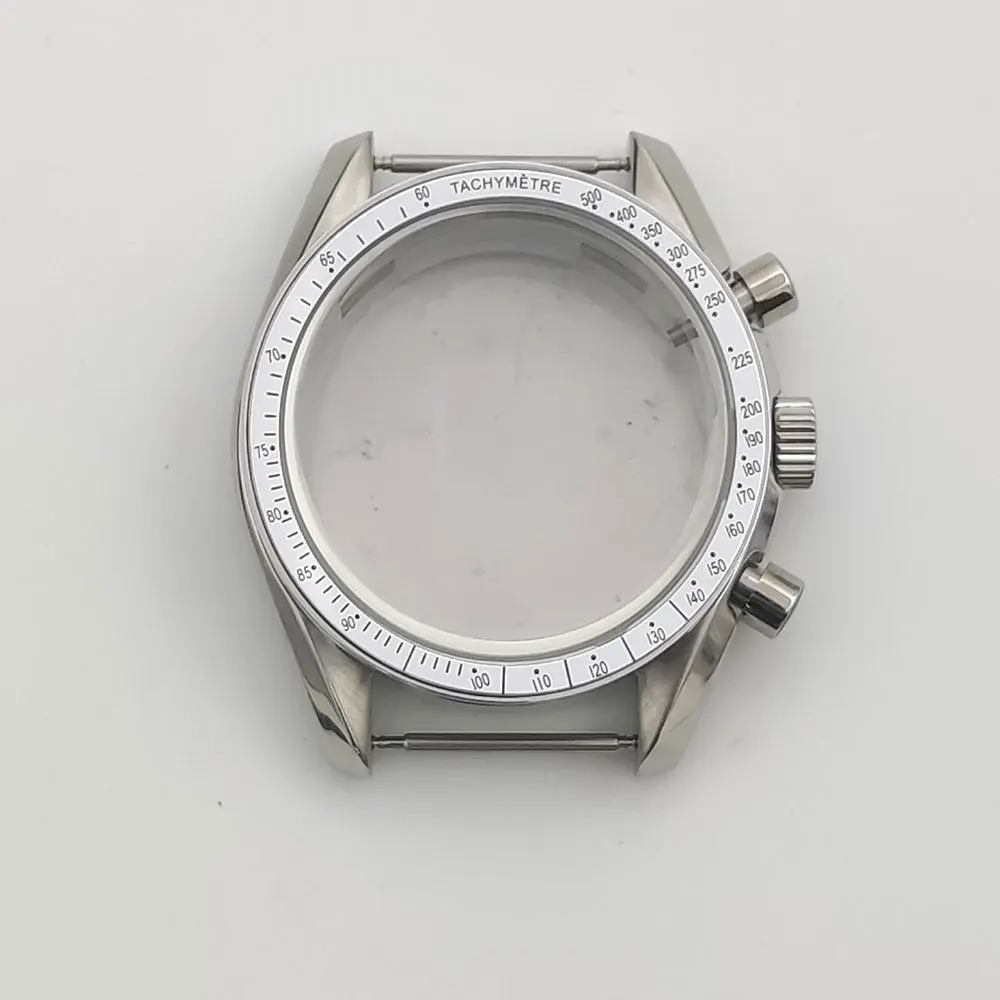 40MM Watch Case Stainless Steel Fit VK63 Quartz Movement watch accessories watch parts Men\'s Watch Box