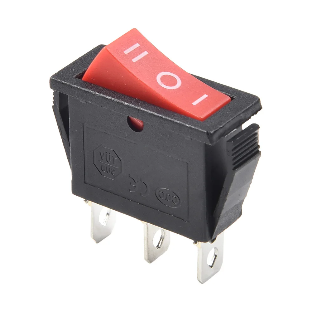 1pcs Three-position Rocker Switch 15A 250V 20A 125V RED ON-OFF-ON 3 Pin Switch Accessories Professional Hand Tools