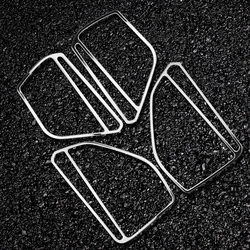 4Pcs/set Stainless Steel Car Door Speaker Audio Sound Loudspeaker Cover Trim for Volkswagen Golf 7 MK7 7.5 MK7.5 2012 - 2019