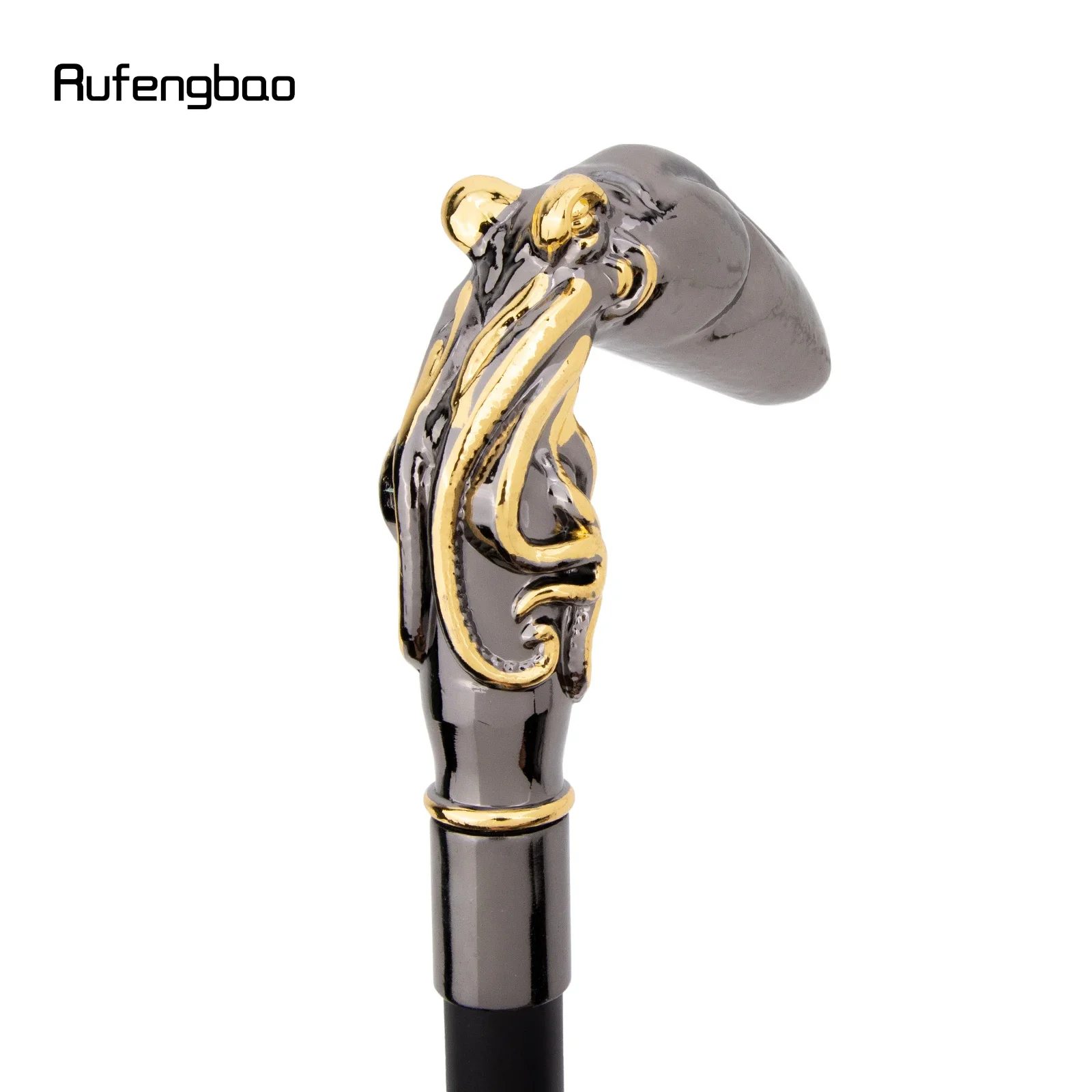 الذهبي الأسود الأخطبوط الأسماك الحبار عصا للمشي الأزياء الزخرفية عصا للمشي شهم أداء المرحلة قصب 93 سنتيمتر