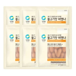 청정원 불고기맛 비엔나 110g 6개