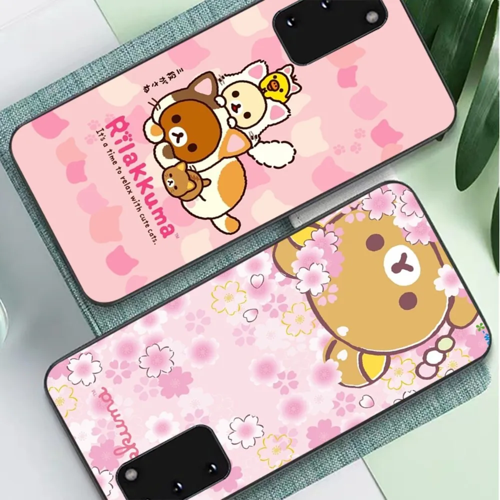 Cute R-Rilakkumas Phone Case For Samsung S 9 10 20 21 22 23 30 23 24 plus lite Ultra FE S10lite Fundas