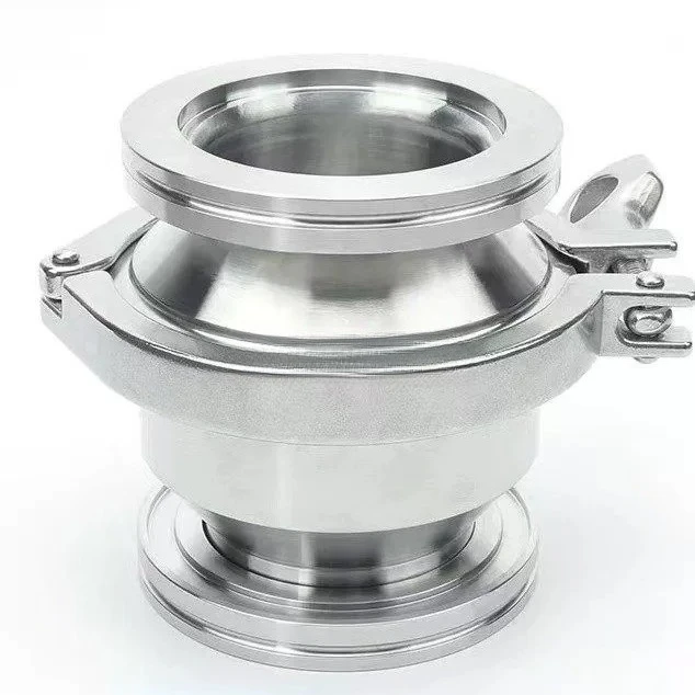 Heavy Duty Industrial 304 Stainless Steel KF Vacuum Clamp with ISO Flange High Pressure Check Valve for Piping System