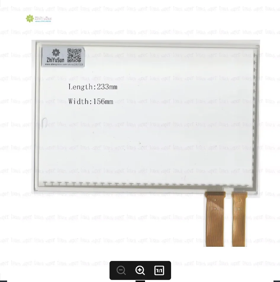 

10,1-дюймовая емкостная сенсорная панель-дигитайзер 233*156 мм для автомобильных DVD-плееров