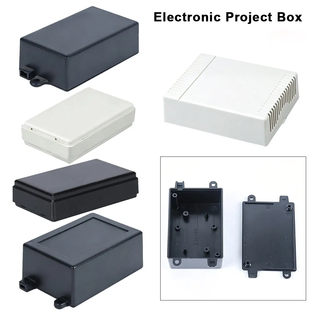 New Plastic DIY Housing Instrument Case Black&White 5 Styles Electronic Project Box Waterproof Junction Box