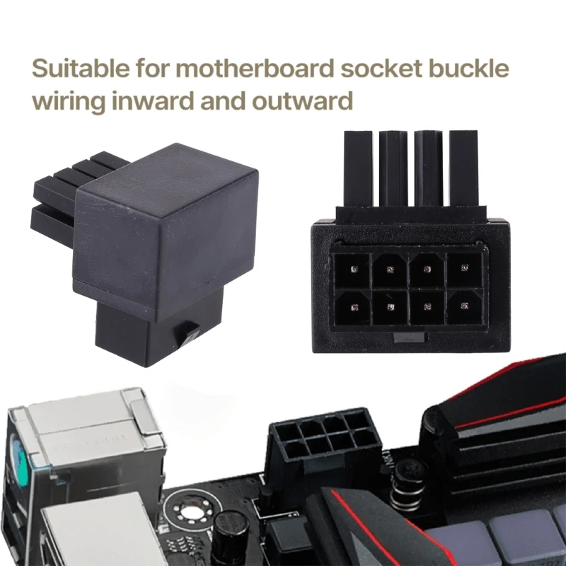 20CB CPU 8Pin Đầu Nối Nguồn Từ Nữ Sang Nam Bộ Chuyển Đổi GPU PCIe 8Pin Đầu Nối 90 Độ