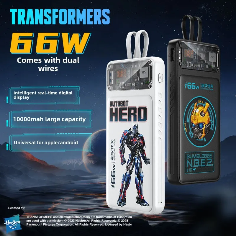 BCAK Transformers Power Bank Comes with  20000mAh Ultra-thin and  Fast Charging Compact and Portable Mobile Power Supply