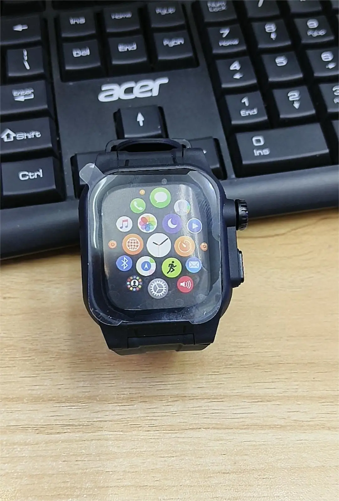 Shelbox-Lightweight Anti-Slip Shockproof Case for Apple Watch Anti-abrasion IP68 Professional Waterproof S7 S8 41mmHigh Quality