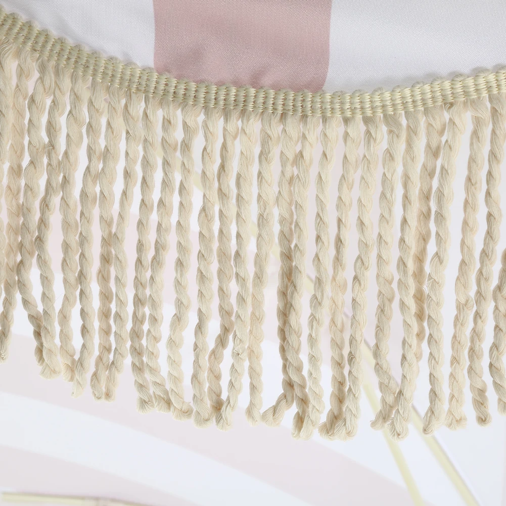 Striped Patio Umbrella with Tilt Pole Outdoor Sunshade Umbrella Sun Shelter for Balcony Terrace Swimming Pool Beach Garden