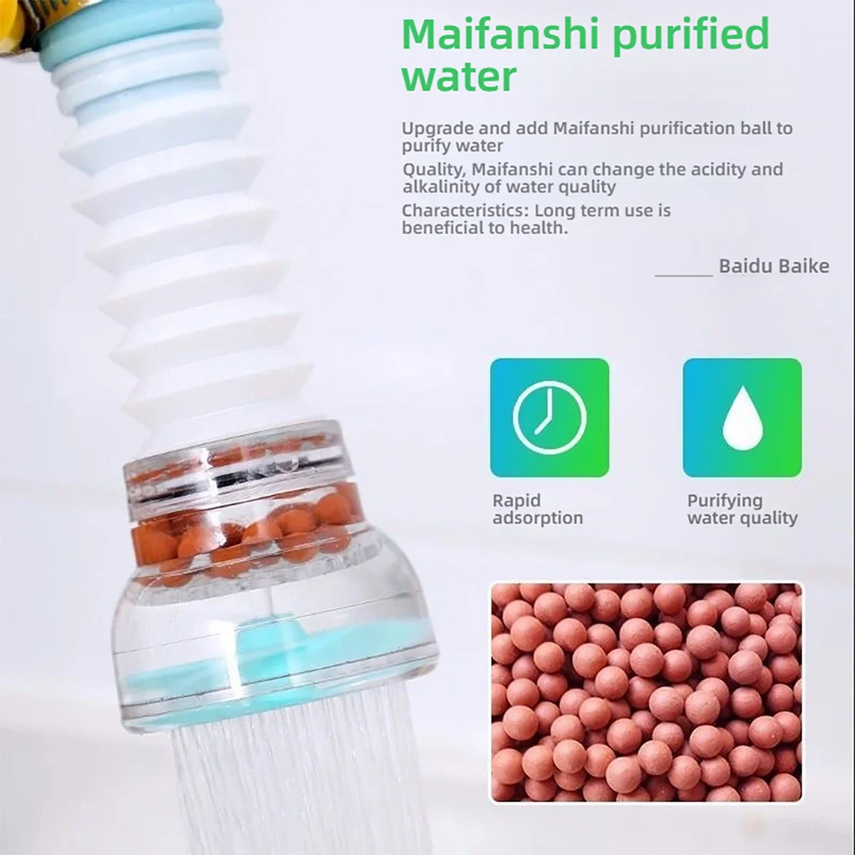 

Universal 360 Rotation Faucet Bubbler Swivel Water Saving Economizer Head Shower Kitchen Faucet Nozzle Adapter Sink Accessories