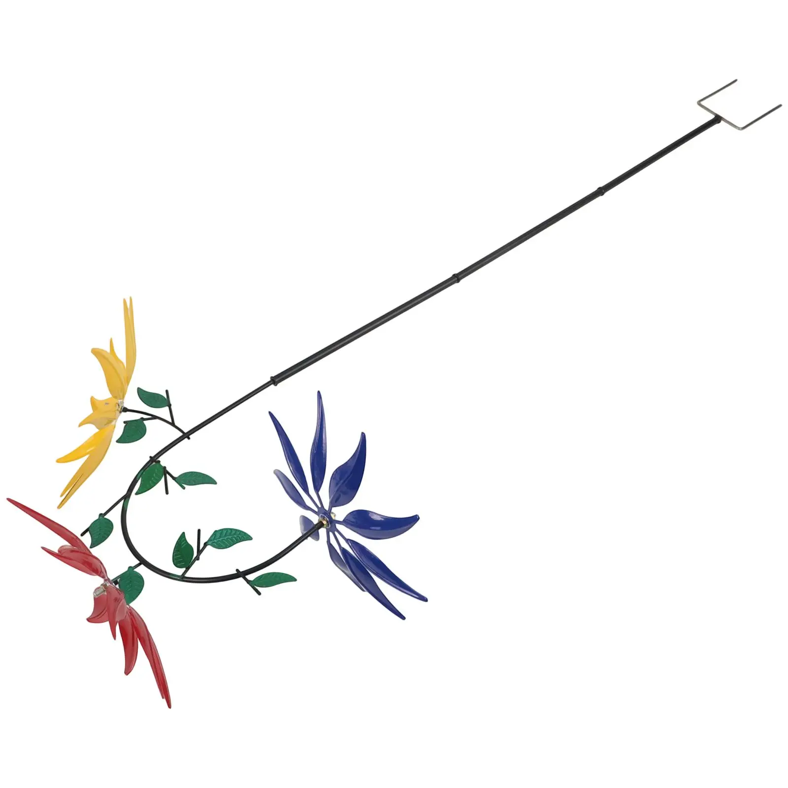 Colorful Flower Wind Spinner Garden Decor Colorful Windmill 30*20*95cm Garden Decor Mesmerizing Visual Display