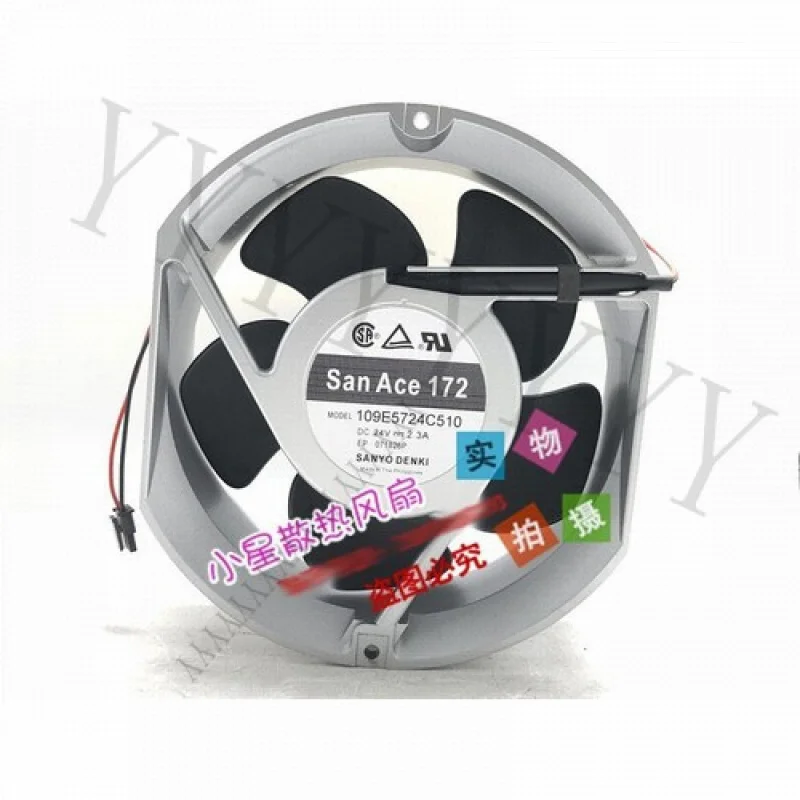 

Y+Sanyo 17251 109E5724C510 24 В 2,3 А 17 см жестокий вентилятор охлаждения с большим объемом воздуха