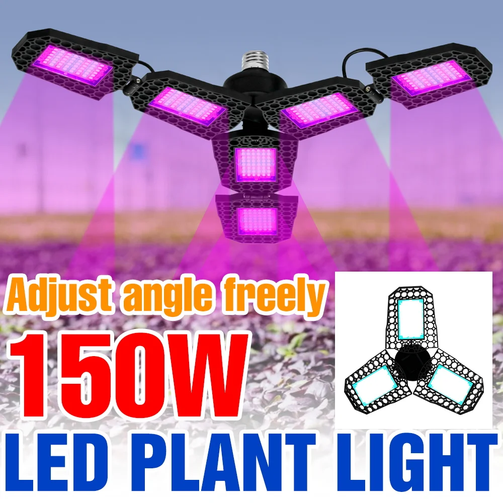 

E27/E26 LED Grow Light Bulb Full Spectrum Hydroponic Plant Lamp For Indoor Grow Tent Cultivation Fill Lighting 50W 80W 100W 150W