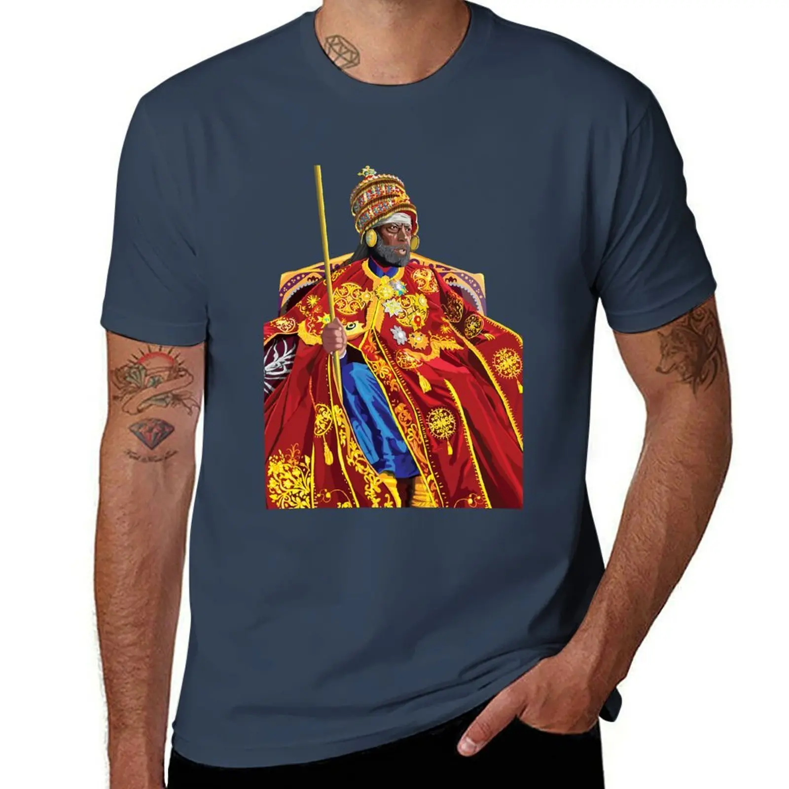 

Menelik II - Emperor of Ethiopia . Emperor Menelik II T-Shirt man t shirt luxury man t shirts for men T-Shirt