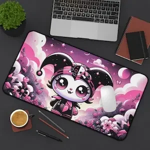 Kuromi Schreibtischunterlage, süßer Anime Manga, Mauspad, Schreibtischunterlage, Computermatte, Gaming-Matte,