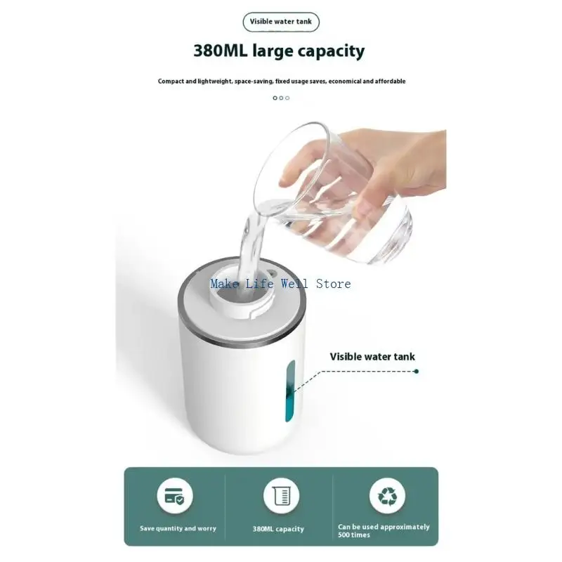 

Automatic Hand Soap Dispenser Touchless Hand Washer Countertops 380ml Soap Dispenser for Home Restaurant Easy to Use