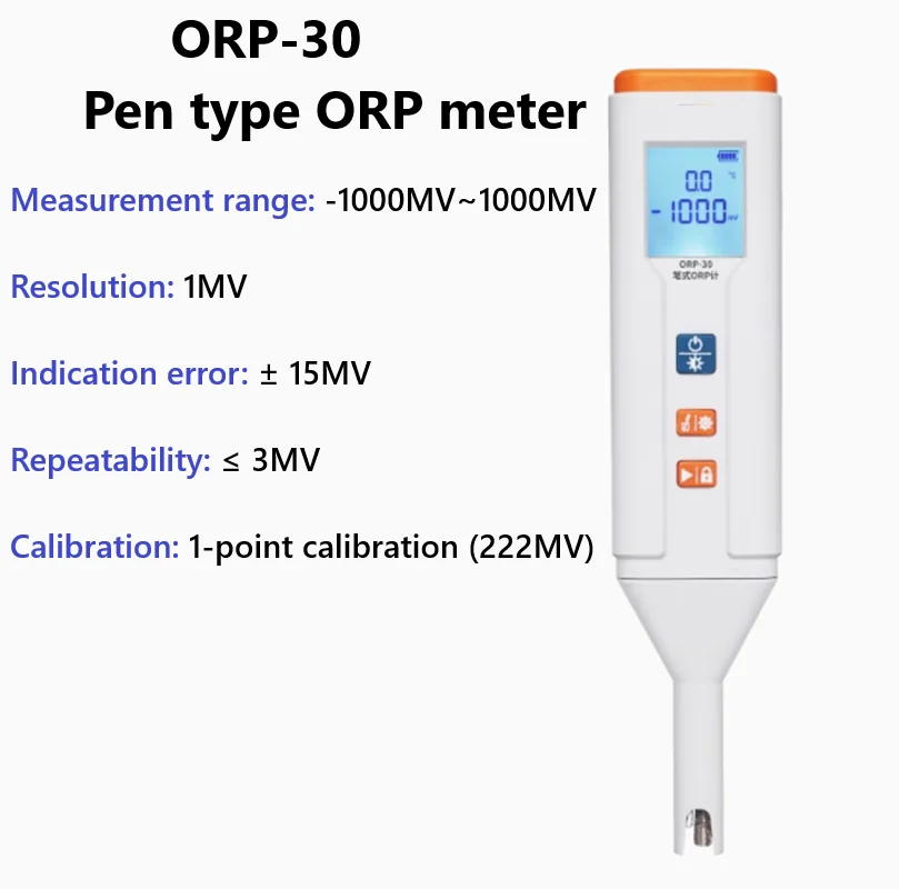 Pen type soil ORP-30 portable automatic oxidation-reduction potential measuring instrument ORP detection pen