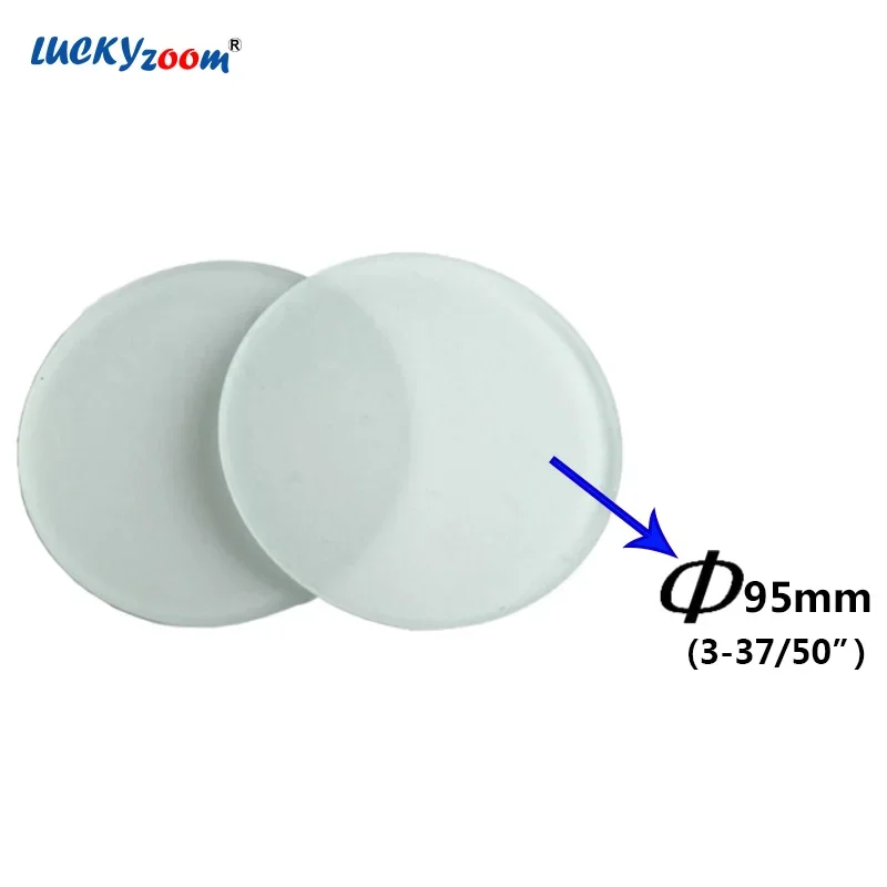 95mm Transparent Frosted Glass for Stereo Microscope Base Round Object Board Observation Working Stage Plate for Microscopio