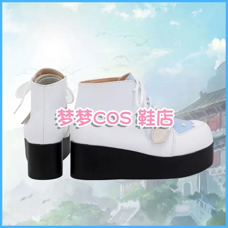 Vtuber Hololive Gawr Gura Cosplay Shoes PU Boots Halloween Cosplay Prop OI2722