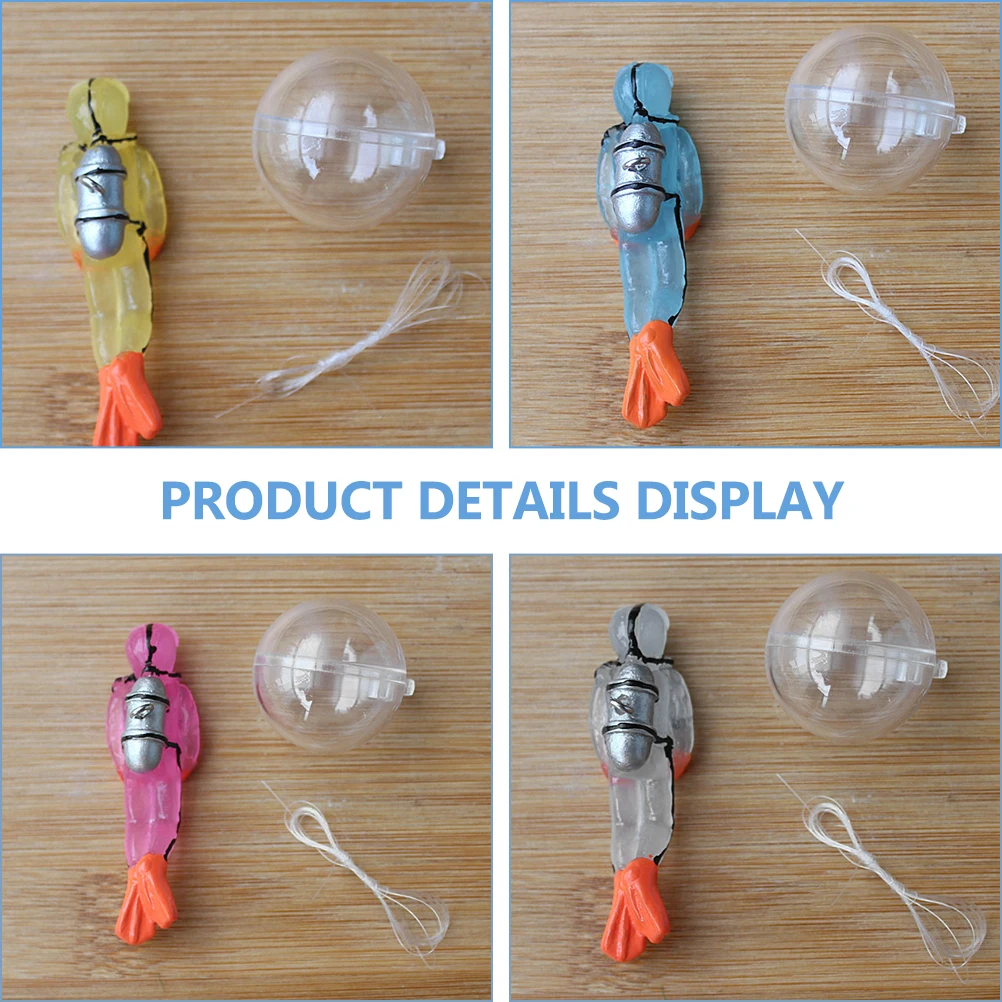 

5 Sets Glow Diver Floating Fish Tank Decor Bright Fadeless Aquarium naments Cartoon Shape Lifelike Lightweight Pet Supplies