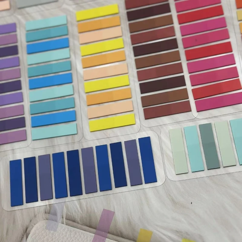 16 Packs Transparent Sticky Notes Self-Adhesive Reading Annotation for Books Notepad Bookmarks Memo Pad Index Tabs