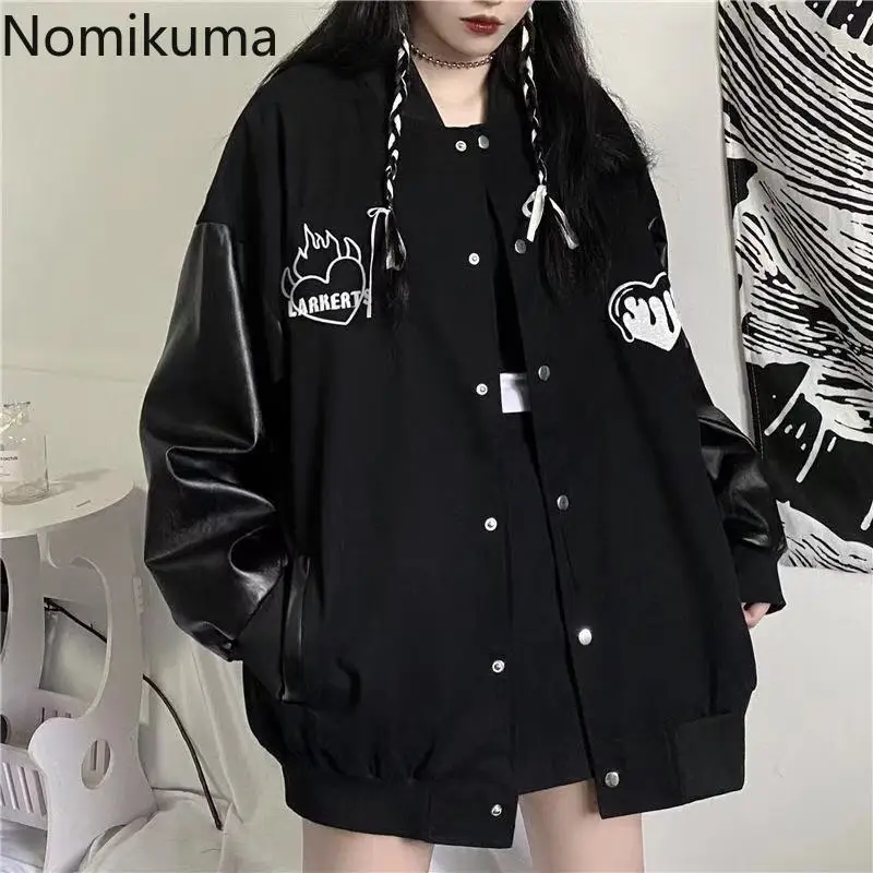 Harajuku Coat Women Clothing Streetwear BF Fashion Outwear Y2k Tops Preppy Style Casual Chic Oversized Jackets 2024 Ropa Mujer